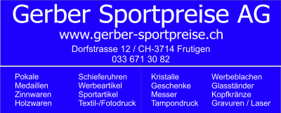Gerber Sportpreise. Unser Langjähriger Partner für Pokale und Medallien